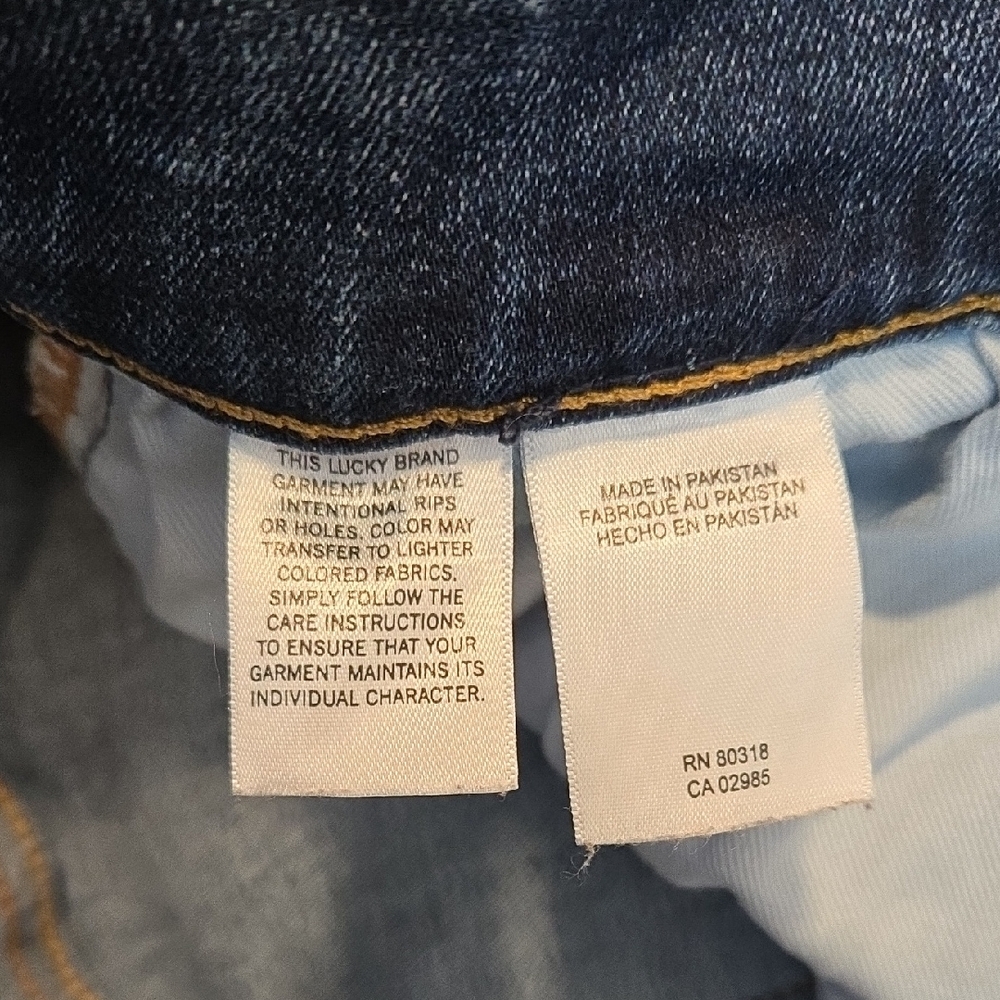 Lucky Brand‎ Women’s Jeans Size 18/20 Blue Denim 10” Rise Straight Fit - Picture 7 of 9